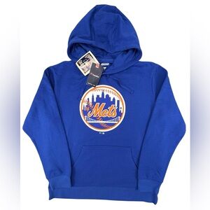 NWT- Fanatics- NY Mets Cooperstown Collection Hoodie- Large‎